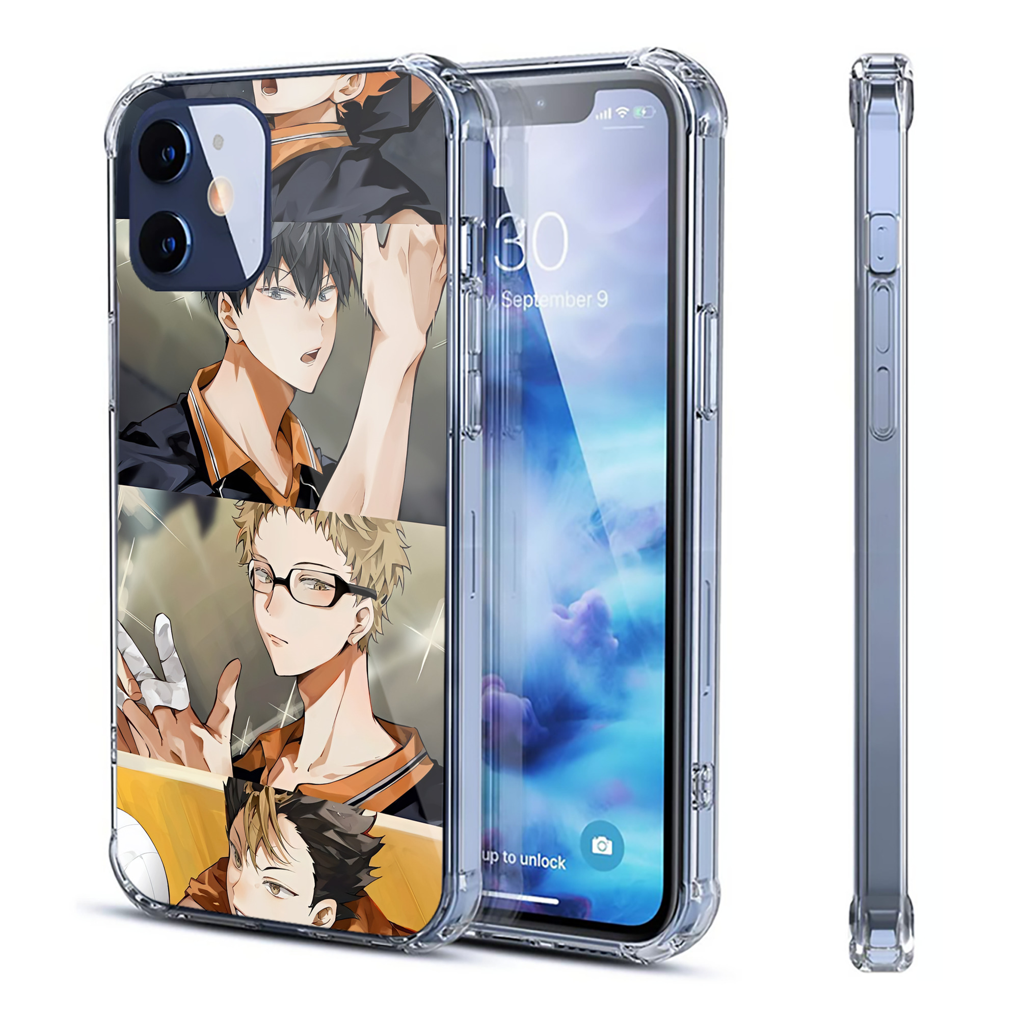 （画像用） ハイキュー!! Haikyu!! 【iPhone 12シリーズ対応】透明スマホケース（クリアソフトケース）
